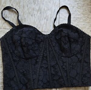 Express Size 2 Black Bustier Top